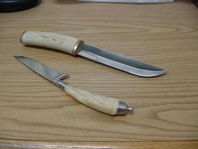 Рукоятки из рога лося